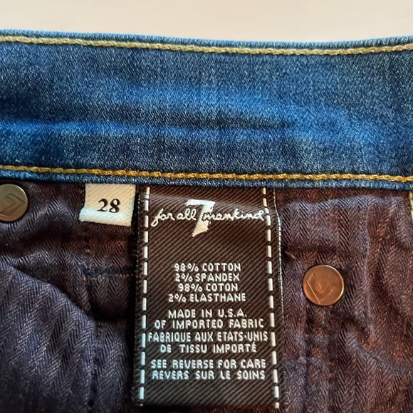 7 For All Mankind Gwenevere Mid Rise Size 28 - Picture 13 of 16